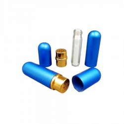 Inhalateur Poppers en Aluminium Bleu